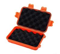 Scatola portaoggetti in plastica impermeabile, per attrezzi da esterno, contenitore antipolvere resistente agli urti, organizer sigillato per strumenti di sopravvivenza, impilabile (S/L/XL) (arancione