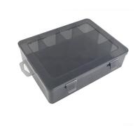 Scatola portaoggetti in plastica resistente per parti di utensili, viti, componenti elettronici, punte da trapano con deflettori mobili per stoccaggio flessibile (F)