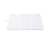 Scatola portaoggetti in plastica trasparente, con 3 scomparti, per piccole | Contenitore PP Gioielli Bead Sorting Vassoio Pesca Attrezzatura Gancio Box Pillola Medicina Viaggio Caso Componente