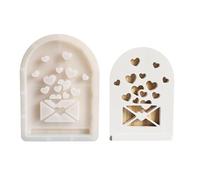 Scatola portaoggetti in silicone a tema orso cavo, accessori per la creazione di oggetti fatti a mano, adatta per armadio e scrivania, stampo creativo per torte