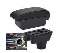 Scatola Portaoggetti Interna Per Bracciolo Per Dodge Per Attitude Accessori Auto Scatola Portaoggetti Per Auto(C1 Black red NO USB)