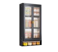 Scatola portaoggetti multifunzionale da parete per spezie da cucina, organizer per condimenti, salsa di sale e aceto, armadietto salvaspazio con barattoli, perfetto per cucinare in casa.