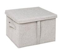 Scatola portaoggetti "Orga" grigio chiaro 35x31x25cm