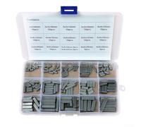 Scatola portaoggetti organizzata con 140 chiavi a testa tonda per operazioni di assemblaggio meccanico efficienti