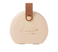 Scatola portaoggetti organizzata con design a doppio strato per una gestione efficiente degli accessori da cucito (1 beige)