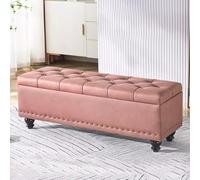 Scatola portaoggetti, Panca Moderna per Scarpe con Contenitore, Panca per Camera da Letto con Pouf Contenitore, Poggiapiedi per la fine del Letto, Poggiapiedi Rettangolare per Diva