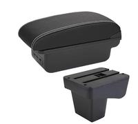 Scatola Portaoggetti Parti Di Retrofit Dedicate Bracciolo Centrale For Auto Accessori For Scatola Portaoggetti USB Interna Facile Da Installare Per Suzuki Per Vitara(B3 Black white 3USB)