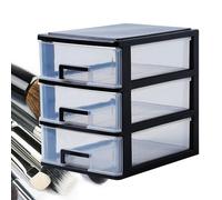 Scatola portaoggetti per armadietto da scrivania, cassetti portaoggetti per organizer per la cura della pelle - Scatola portaoggetti impilabile Cassetti portaoggetti trasparenti a più livelli -