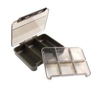 Scatola portaoggetti per attrezzatura da pesca, coperchio trasparente, esche, amo, contenitore per attrezzatura da pesca, scomparto per accessori