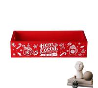 Scatola portaoggetti per bar con cioccolata calda, cestino portaoggetti natalizio - Contenitore per la conservazione della cioccolata calda natalizia | Archiviazione e organizzazione della scrivania p