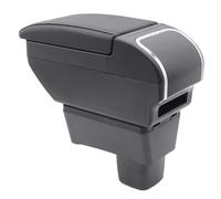 Scatola portaoggetti per bracciolo a doppio strato per Swift 2005-2021, contenitore centrale con portabicchieri, accessori per bracciolo nero