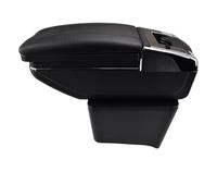 Scatola portaoggetti per bracciolo auto Box bracciolo console centrale per VW per Polo per Mk4 2002-2009 per per Vivo Retrofit Supporto parti Decorazione(Black Thread)