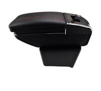 Scatola portaoggetti per bracciolo auto Box bracciolo console centrale per VW per Polo per Mk4 2002-2009 per per Vivo Retrofit Supporto parti Decorazione(Red Thread)