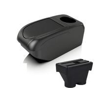 Scatola Portaoggetti Per Bracciolo Auto Portaoggetti Per Interni Posacenere Per Peugeot 208 2012 2013 2014 2015-2018(B1 Black Frame)