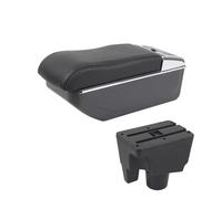 Scatola portaoggetti per bracciolo Auto Scatola portaoggetti Interna Nera Parti del bracciolo della Console Centrale, per Aqua 2014 2015 2016 2017-2021 (Linea Bianca) (Linea Nera)