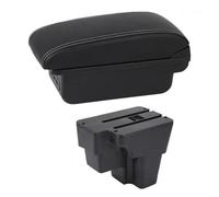 Scatola Portaoggetti Per Bracciolo Centrale Dell'auto Per Kia Per Rio Per Stonic 2015 2016-2021 Per Europa Sud America Accessori(C1 White Line)