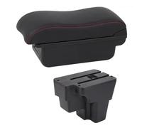 Scatola Portaoggetti Per Bracciolo Centrale Dell'auto Per Kia Per Rio Per Stonic 2015 2016-2021 Per Europa Sud America Accessori(C2 Red Line)