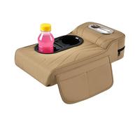 Scatola portaoggetti per bracciolo per automobile - Cuscino multifunzionale in | Organizer per bracciolo per veicolo con portabicchieri | Console interna per camion SUV per auto: comodi acces