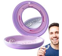 Scatola portaoggetti per bretelle, custodia per graffe, protezione notturna, contenitore per protesi parziali, protezione della bocca, contenitore sottile, per ragazze, donne e bambini