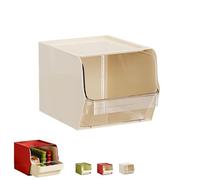 Scatola portaoggetti per bustine di tè, grande capacità, montaggio a parete con cassetto, per caffè e snack, robusta e impilabile per ottimizzare lo spazio, perfetto organizer da scrivania