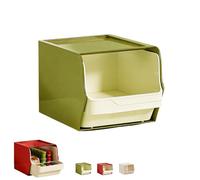 Scatola portaoggetti per bustine di tè, grande capacità, montaggio a parete con cassetto, per caffè e snack, robusta e impilabile per ottimizzare lo spazio, perfetto organizer da scrivania