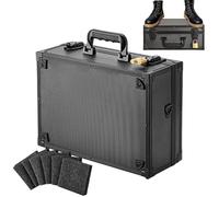 Scatola portaoggetti per carte collezionabili, custodia rigida per il trasporto, supporto protettivo con lucchetto, organizer da viaggio sicuro per conferenze, fiere e carte da collezione