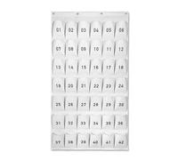 Scatola Portaoggetti Per Cellulare, Cassaforte Per Cellulare,for Organizzazione e Migliore Concentrazione, Adatta for Aule, Asili Nido e Istituti di Formazione(White,42)