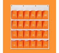 Scatola Portaoggetti Per Cellulare, Cassaforte Per Cellulare,for Organizzazione e Migliore Concentrazione, Adatta for Aule, Asili Nido e Istituti di Formazione(Orange,24)