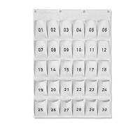 Scatola Portaoggetti Per Cellulare, Cassaforte Per Cellulare,for Organizzazione e Migliore Concentrazione, Adatta for Aule, Asili Nido e Istituti di Formazione(White,30)
