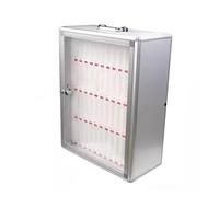 Scatola portaoggetti per cellulare, con 36 scomparti, in lega di alluminio trasparente e acrilico, per aule, uffici, scuole e fabbriche, 28 x 19,8 x 43,9 cm, per organizzare e proteggere i dispositivi