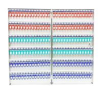 Scatola portaoggetti per chiavi con montaggio a parete ed etichette, organizer per casa, ufficio e uso aziendale