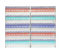 Scatola portaoggetti per chiavi con montaggio a parete ed etichette, organizer per casa, ufficio e uso aziendale