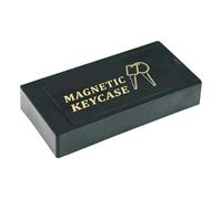 Scatola portaoggetti per chiavi dell'auto, organizer magnetico in ABS da 9,8 cm, supporto nascosto sotto il veicolo, contenitore impermeabile con forte sistema di fissaggio, barra di ricambio per