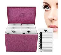 Scatola portaoggetti per ciglia in acrilico a 10 strati Scatola portaoggetti per ciglia Porta ciglia Display classico semplice Organizzatore per trucco per anello, braccialetto Orologio Collana Rosset