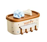 Scatola portaoggetti per comodino, scatola per fazzoletti con coperchio, decorazione moderna, lati, organizer per bottiglie d'acqua, occhiali, telefono, telecomando, libro