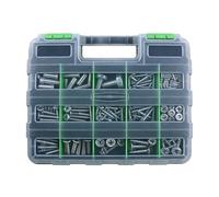 Scatola portaoggetti per componenti, di divisori riconfigurabili, resistente design nero, 33,3 cm, scatola per accessori, hardware, coperture trasparenti per appaltatori e riparazioni