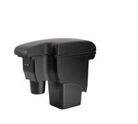 Scatola Portaoggetti Per Console Centrale Bracciolo Auto Per Ford Per Focus 2 Mk2(Red line)