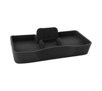 Scatola portaoggetti per console centrale dietro lo schermo, compatibile con Tesla 2026, organizer per cruscotto in silicone antiscivolo per telefoni, carte, occhiali da sole, chiavi, nero