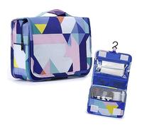 Scatola portaoggetti per cosmetici Borsa da toilette da viaggio portatile multifunzionale con stampa creativa Borsa for la cura della pelle cosmetica di grande capacità Scatola organizer per trucchi