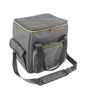 Scatola portaoggetti per dischi, borsa organizer da viaggio, 30 x 30 x 24 cm, versatile e robusta, custodia portatile da collezione per archivi musicali, biblioteche multimediali, esposizione su