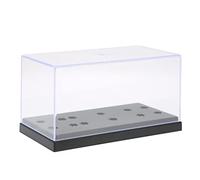 Scatola portaoggetti per display universale trasparente per cartucce Nutriess con base in gomma stabile per sicurezza e precisione della'ago del fonografo