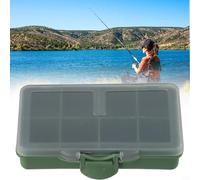 Scatola portaoggetti per esche da pesca con diverse opzioni di scomparti, design robusto in polipropilene costruito per gli appassionati di pesca alla carpa che cercano un'organizzazione efficiente (F