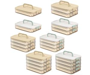 Scatola portaoggetti per gnocchi con capacità multistrato, facile da pulire e perfetta per l'organizzazione della cucina (bianco3)