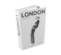 Scatola portaoggetti per libri falsi per la casa o l'ufficio, con scomparto per libri, organizer per libri in finto colore nero/bianco/grigio, 26 x 17 x 4 cm (Londo)