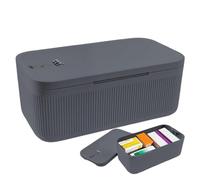 Scatola portaoggetti per medicinali, con codice combinato, contenitore portatile impilabile, con serratura per treno, viaggi, campeggio, casa, garage, dormitorio, barca, aeroplano, scuola