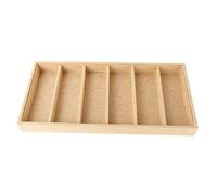 Scatola portaoggetti per occhiali, scatola per esposizione di occhiali da sole a 6 griglie, espositore per gioielli portatile, vassoio per collana, organizer per donne, uomini