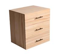 Zialofi Scatola portaoggetti per oli essenziali, scaffale per oli essenziali, 3 piani, espositore in legno, robusto, cassetto per oli essenziali, porta oli