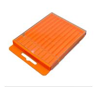 Scatola portaoggetti per punte da trapano con cassetto estraibile per un facile accesso alle punte elicoidali e coniche, design flessibile e pieghevole per un posizionamento adattabile