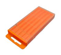 Scatola portaoggetti per punte da trapano con cassetto estraibile per un facile accesso alle punte elicoidali e coniche, design flessibile e pieghevole per un posizionamento adattabile, organizer per