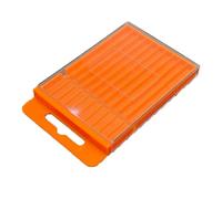 Scatola portaoggetti per punte da trapano con cassetto estraibile per un facile accesso alle punte elicoidali e coniche, design flessibile e pieghevole per un posizionamento adattabile, scatola